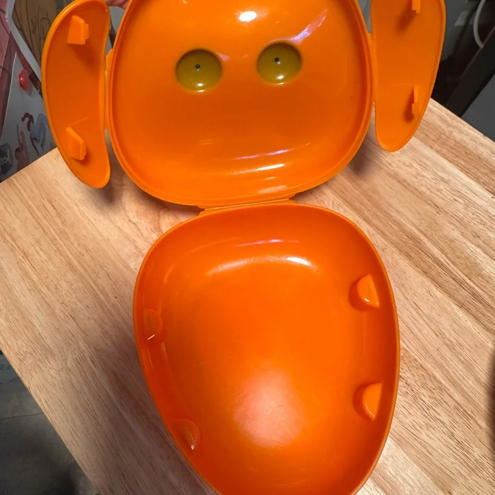 IKEA Orange and Black Dog Storage Tupperware